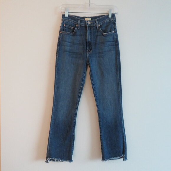 MOTHER The Insider Crop Step Fray Jeans in Girl Crush - Size 25 - Picture 2 of 14